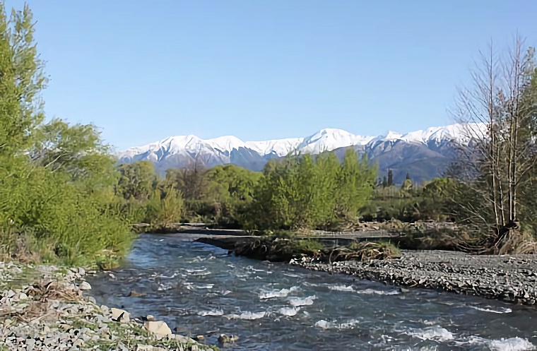 River and Mountains
